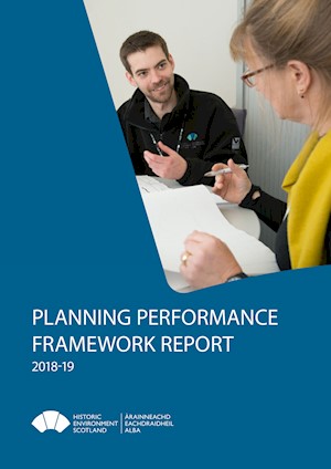 A cover of a document called Planning Performance Report 2018-19.