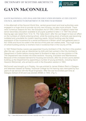 Front cover of Gavin McConnell's essay